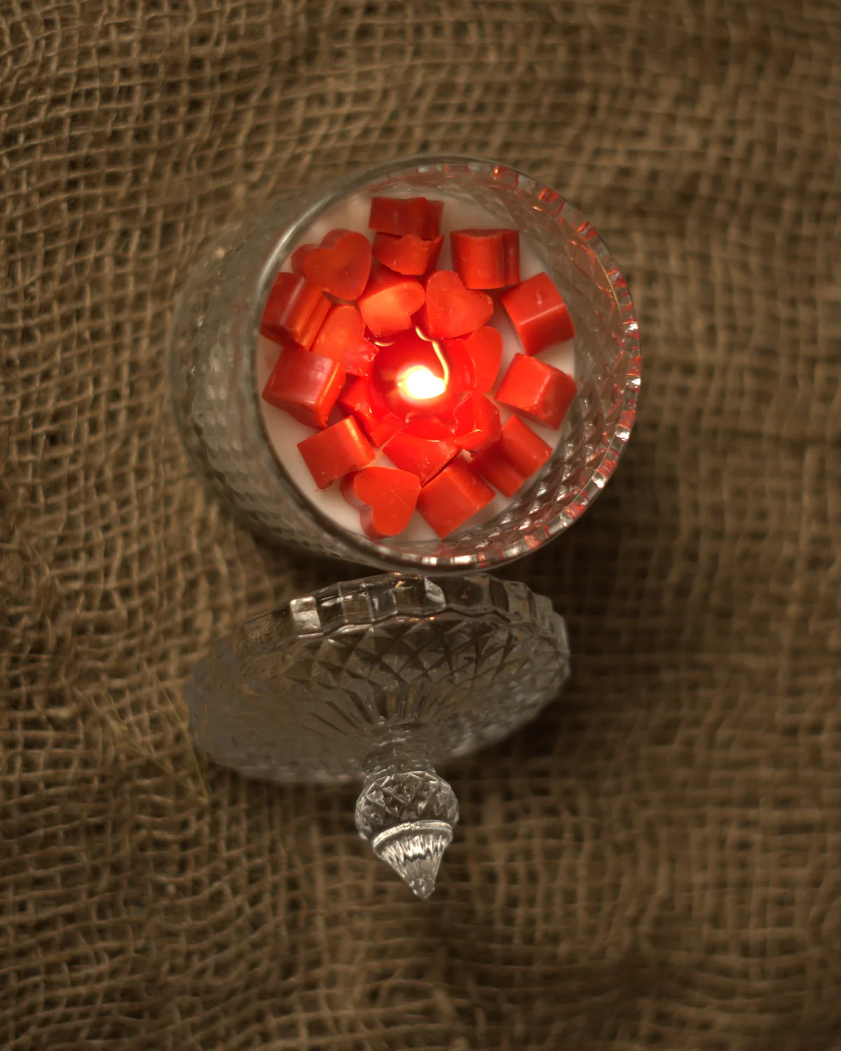 Deli Jar Candle (Big) — Soy Wax Candles, from above