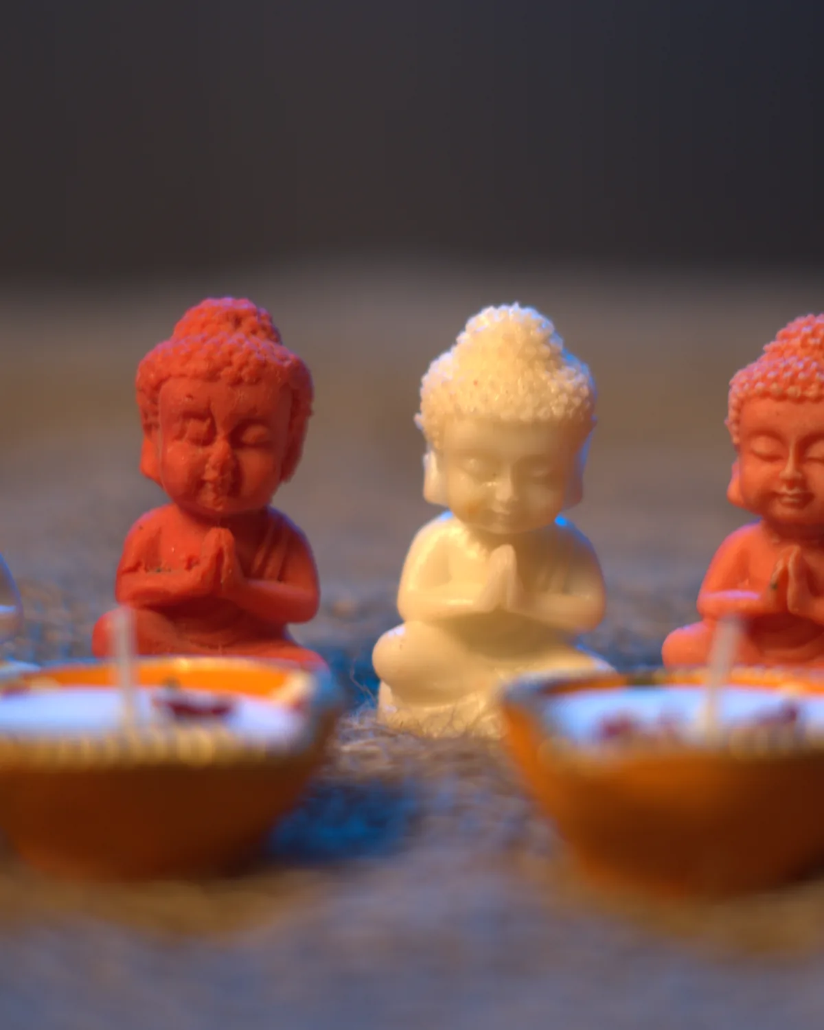 Diya Candles — Soy Wax Candles, from above