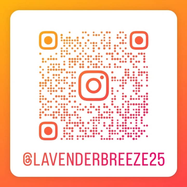 QR code linking to the Lavender Breeze Instagram profile