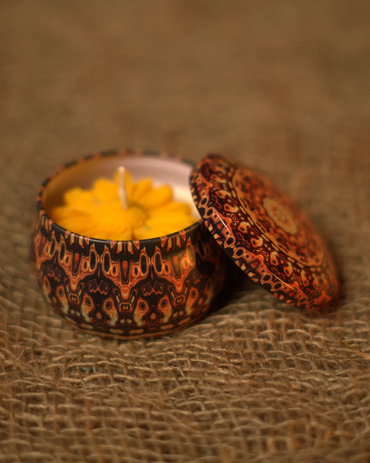 Mandala Jar Candle