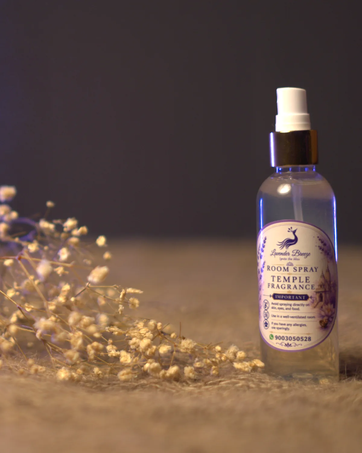 Temple Fragrance Room Spray — Temple Fragrance Room Spray, from above